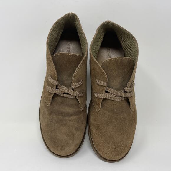 J Crew Crewcuts Kid's Calvert Boots Size 5 Kids Brown Suede Leather I.9.8 - Picture 12 of 13